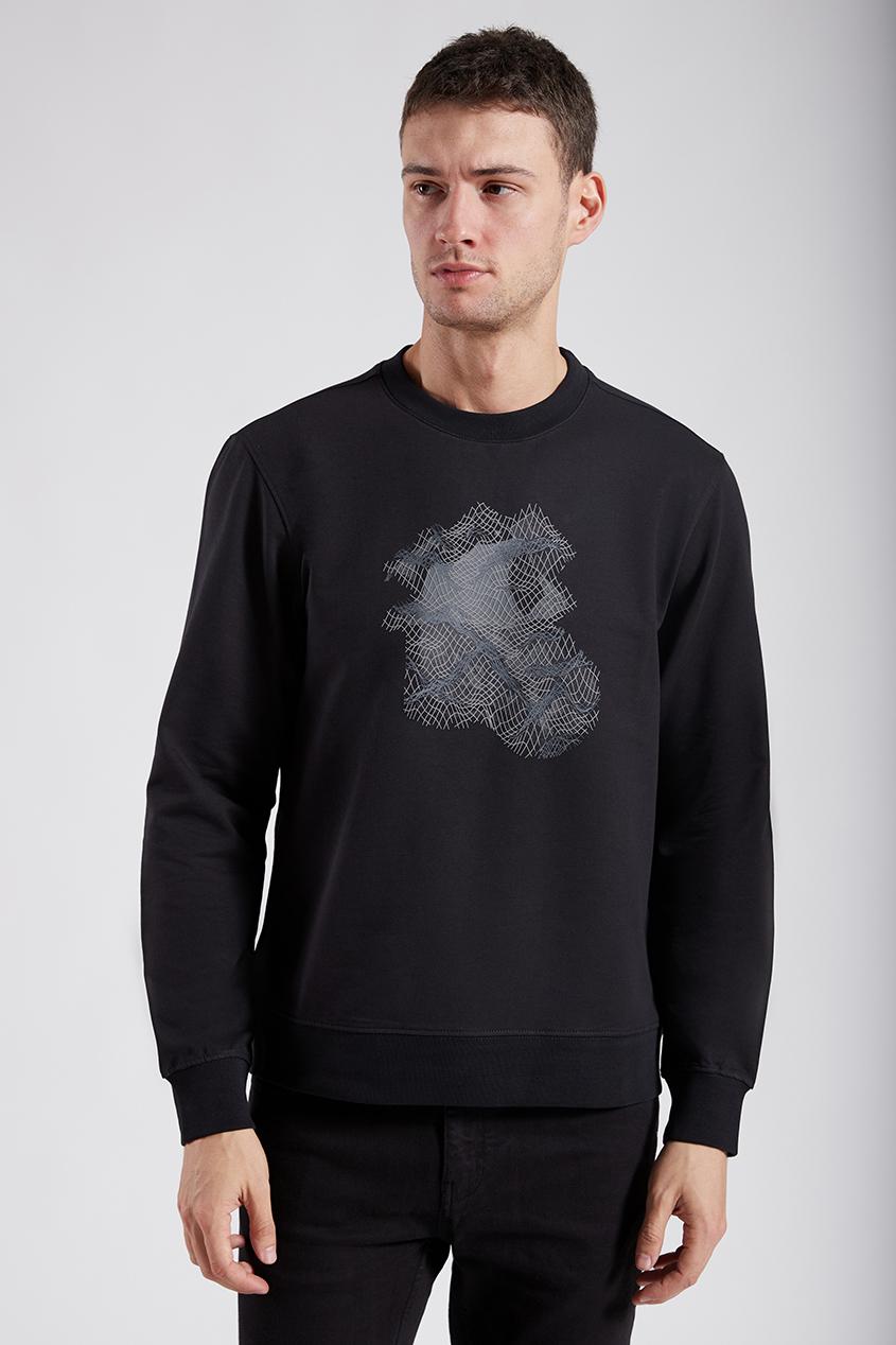 CREW NECK PRINTED SWEATSHIRT