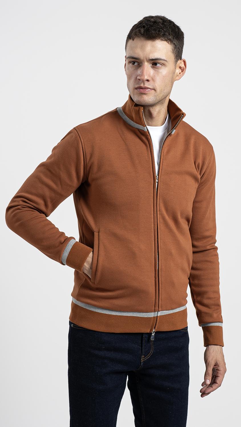 ZIPPERED SWEATSHIRT