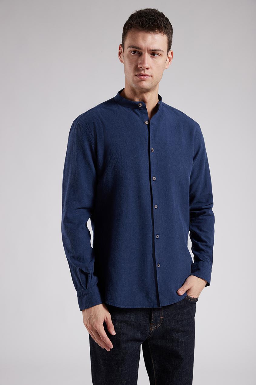 MANDARIN COLLAR MEN'S SHIRT