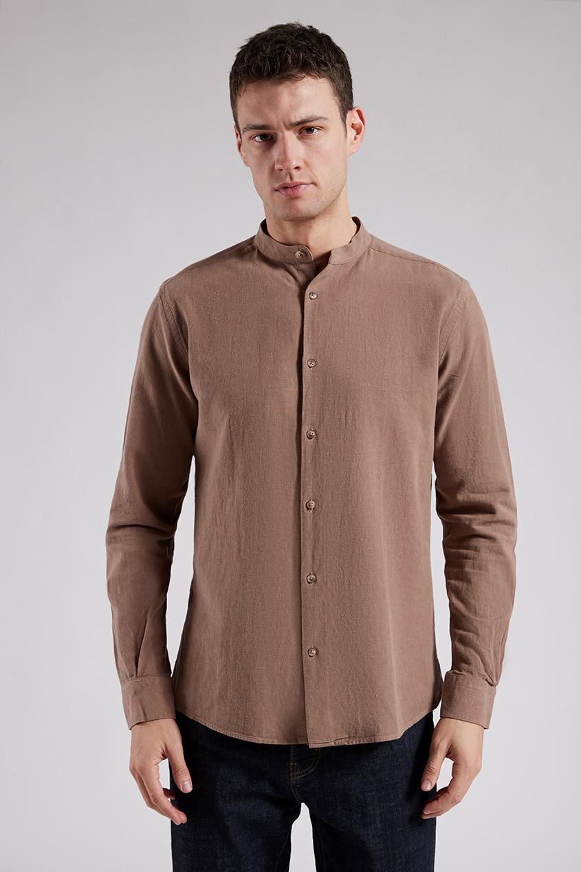 MANDARIN COLLAR MEN'S SHIRT