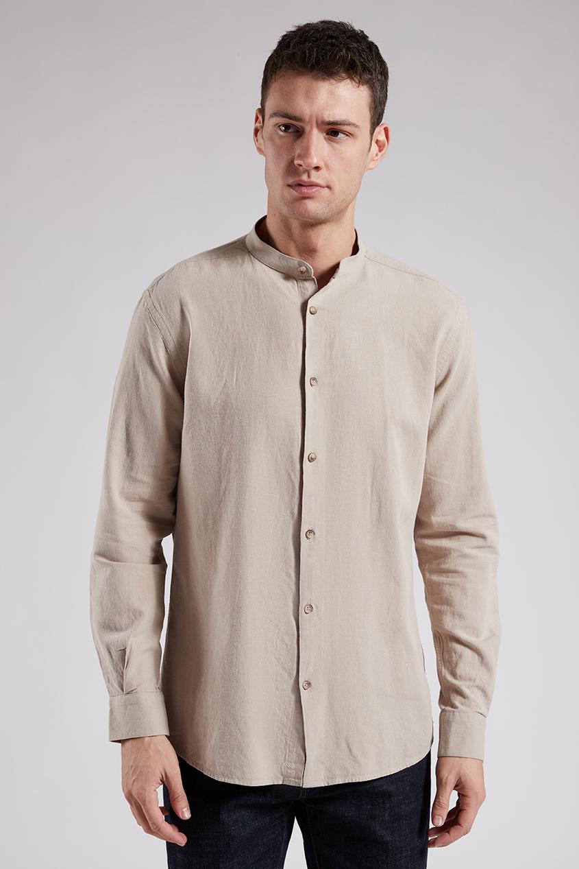 MANDARIN COLLAR MEN'S SHIRT