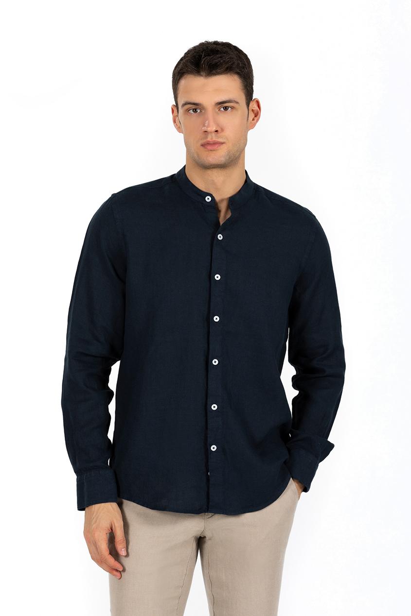 MAD COLLAR LINEN SHIRT